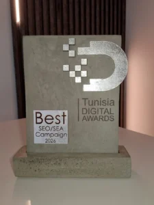 Tunisia Digital Awords 2026 -Web First Rank -Sunshine Vacances France