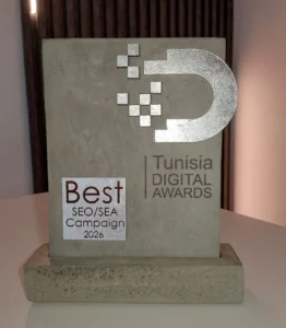 Tunisia Digital Awords 2026 -Web First Rank -Sunshine Vacances France